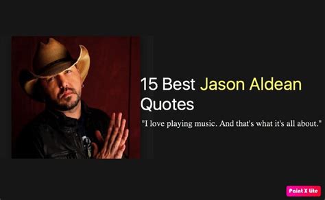 Jason Aldean quotes about fans