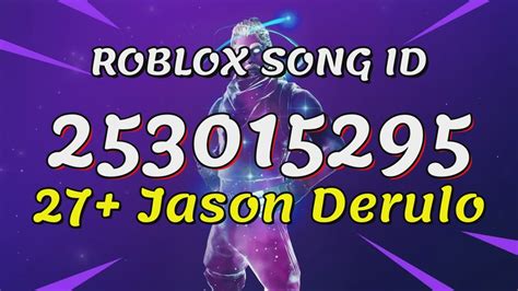 Jason Derulo Roblox Music Codes (June 2023) | Roblox Den