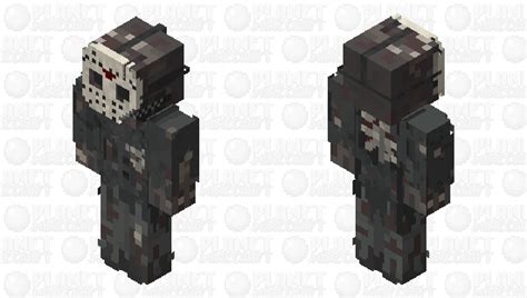 Unleash the Terror of Crystal Lake with the Grim and Gory Jason Voorhees Minecraft Skin