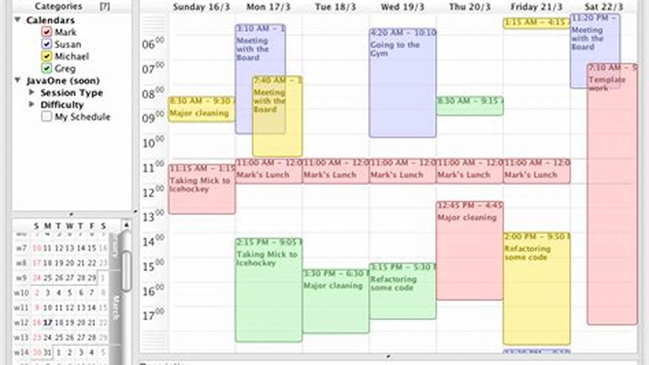 Java Swing Calendar Component