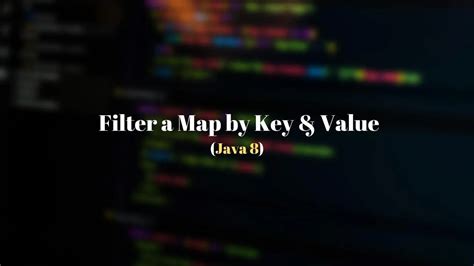 Java 8 Filter Map By Value