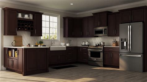 Shaker Specialty Kitchen in Java Kitchen The Home Depot