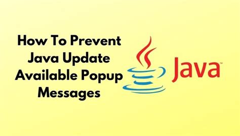 Java Update Available keeps popping up [FIX]