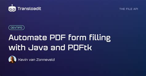 Java and PDF Form Filling
