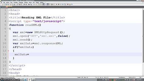 JavaScript Reading XML