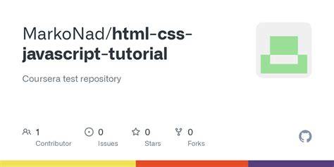 JavaScript Tutorial Coursera