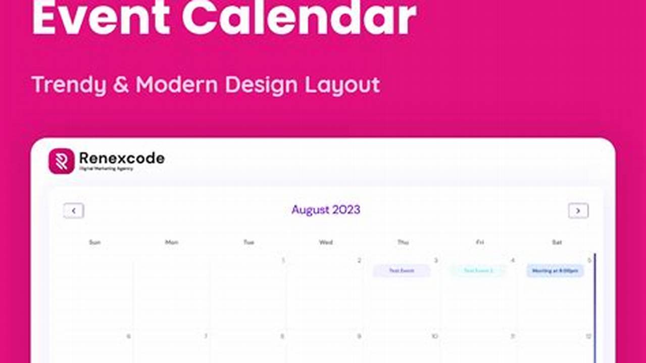 Javascript Event Calendar Code