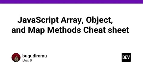 Javascript Array To Object Map