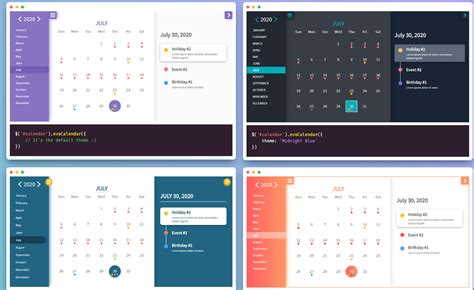 Javascript Calendar Library Free