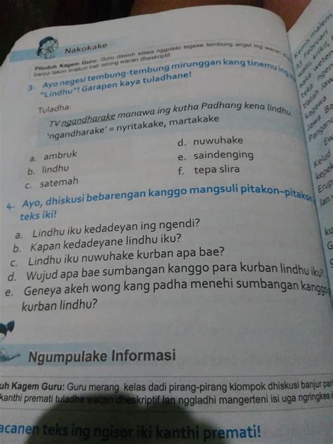 Jawaban Bahasa Jawa Kelas 8 Halaman 38