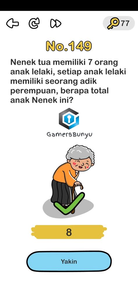 Jawaban Brain Out Level 141