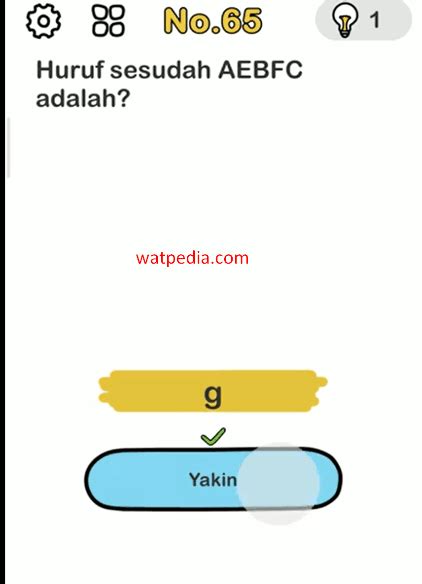 Jawaban Brain Out Level 65