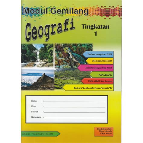 Jawapan Buku Pelangi Geografi Tingkatan 3 Latihan