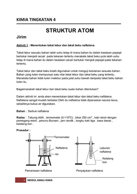 Jawapan Eksperimen 7 2 Kimia Tingkatan