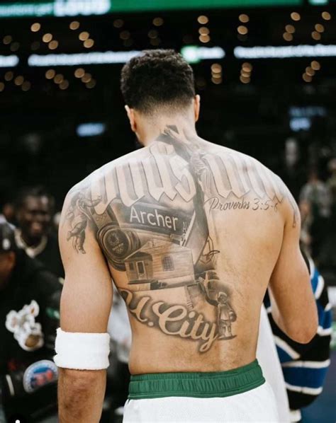 Jayson Tatum Tattoo Back