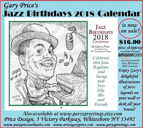 Jazz Birthday Calendar