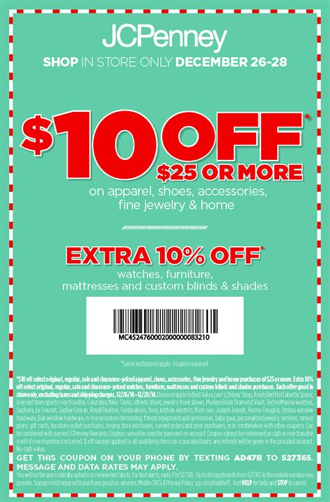 Jcpenney Instore Printable Coupons 10 Off $25