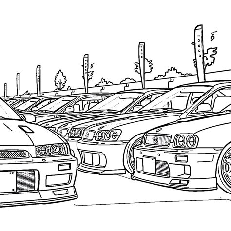 Jdm Car Coloring Pages