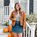 Jean Skirt Fall Outfits