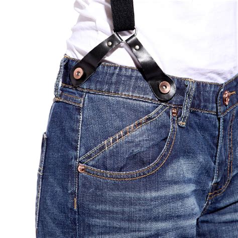 Jeans with braces in back Fashion, Women, Jeans