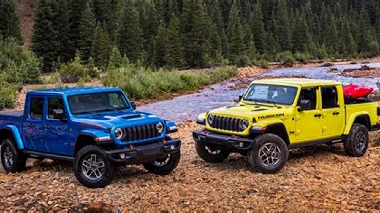 Jeep Gladiator 2024 Models Comparison
