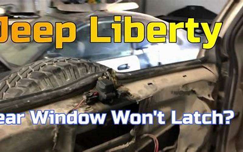 Jeep Liberty Rear Window Latch Recall Image