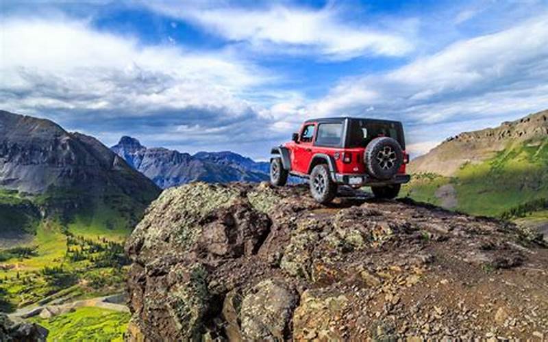 Jeep On Rocky Mountain Trail