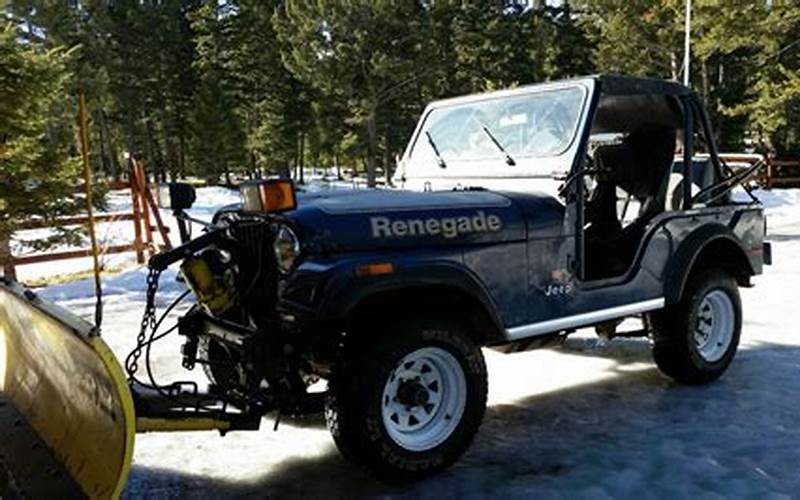 Jeep With Snow Plow For Sale