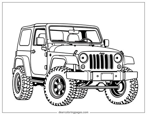 Jeep Ausmalbild