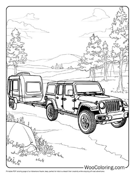 Jeep Coloring Book Images