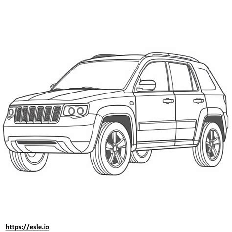 Jeep Compass Coloring Page