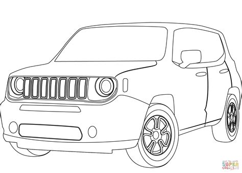 Jeep Renegade Coloring Pages