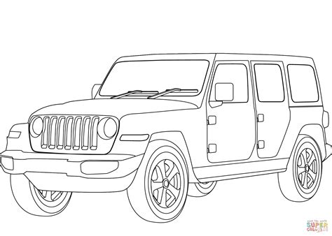 Jeep Wrangler Coloring Pages