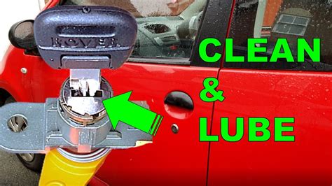 Jeep Wrangler door lock cleaning and lubricating
