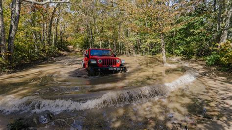 Jeep exploring mountain trails