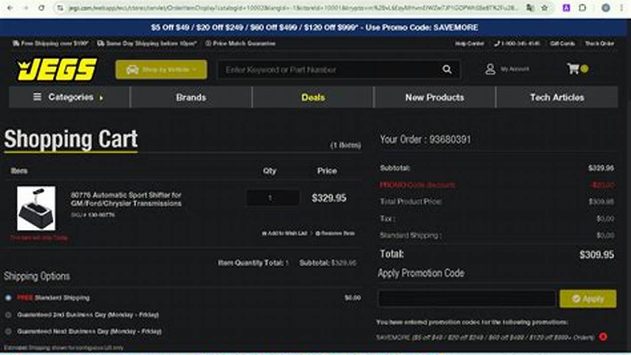 Jegs Promo Code April 2024