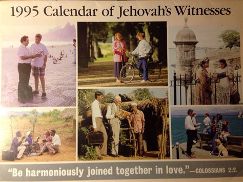 Jehovah Witness Calendar