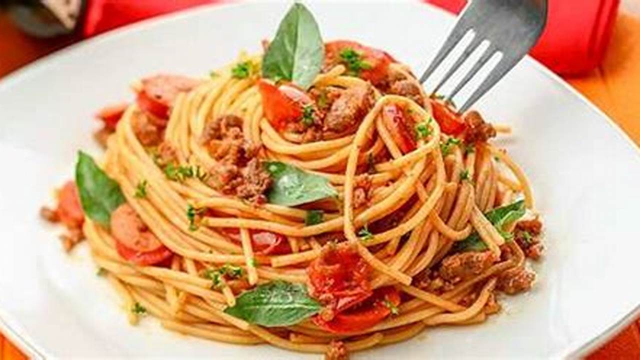 Jenis Spaghetti, Resep