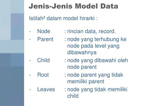 Jenis Jenis Model Data