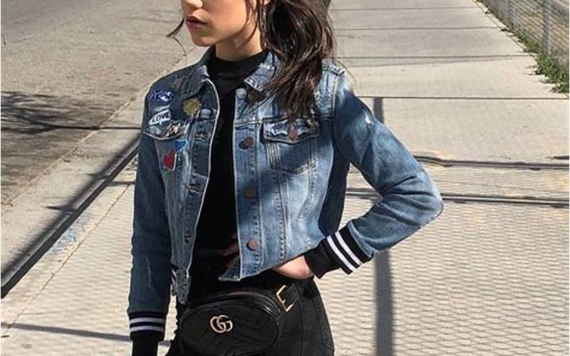 Jenna Ortega In A Denim Jacket