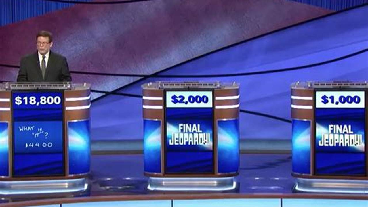Jeopardy Final Answer April 1 2024