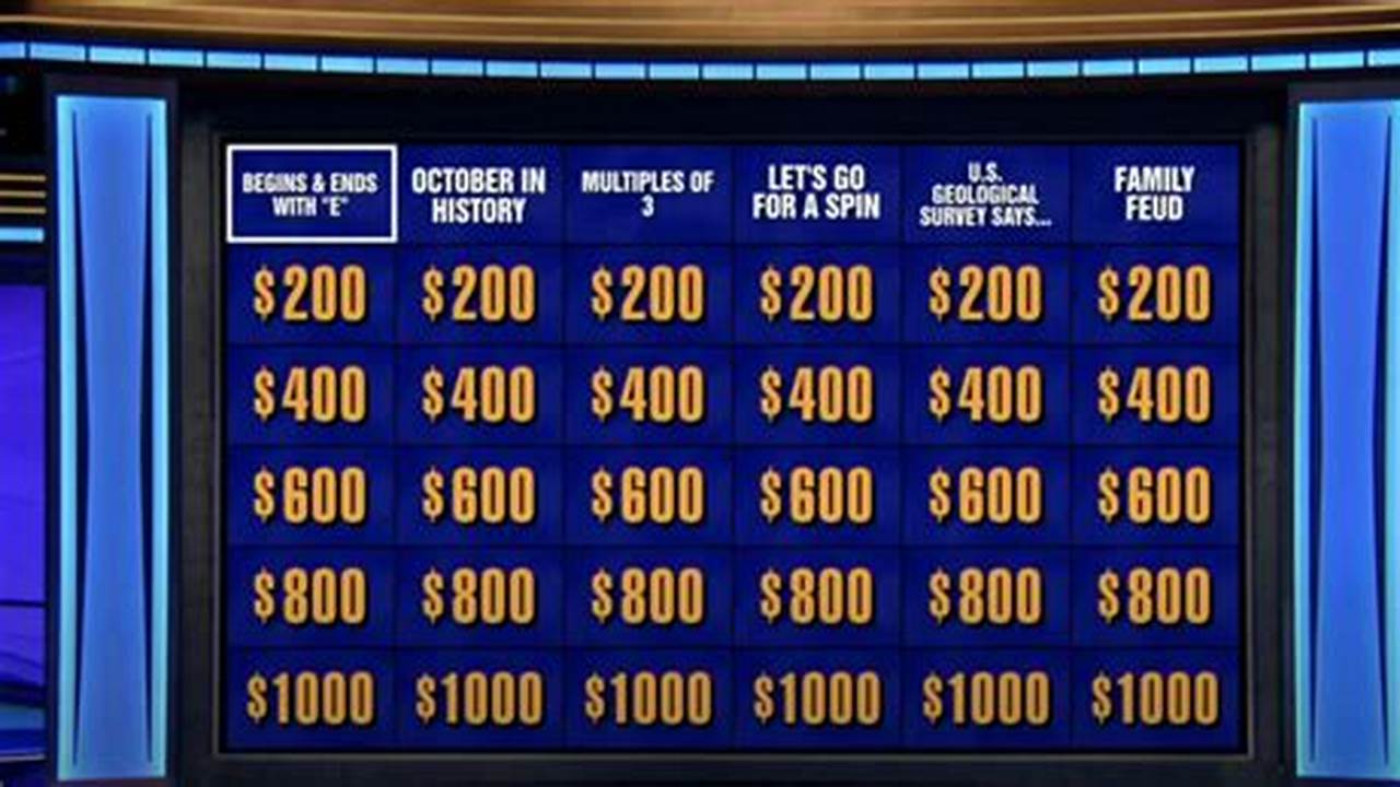 Jeopardy June 1 2024 Answers