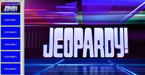 Jeopardy Template With Sound And Score