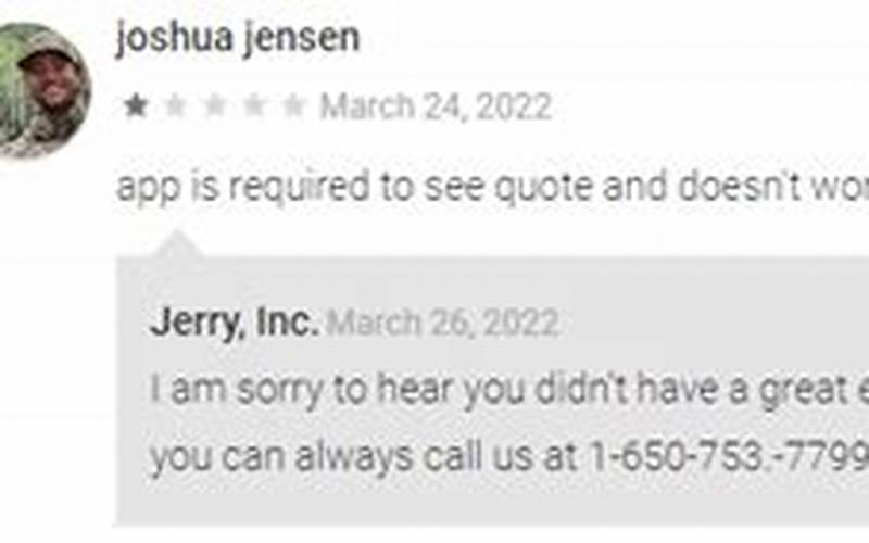 Jerry Customer Reviews