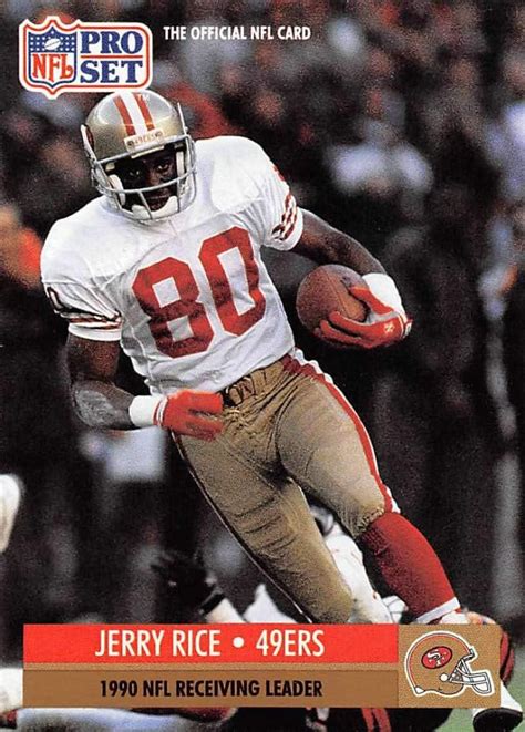 Jerry Rice Pro Set Football Card