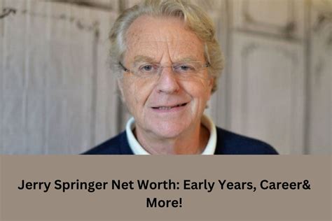 Jerry Springer's Early Years