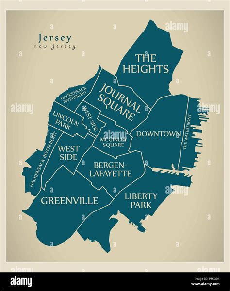 Map Of Jersey City Nj Neighborhoods