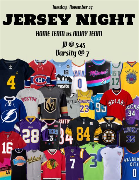 Jersey Day Flyer Template