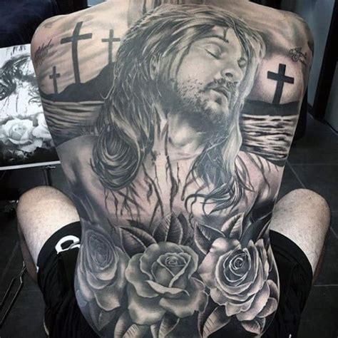 Jesus Back Tattoo