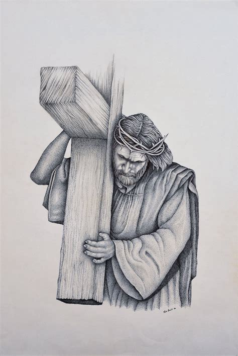 Jesus Carrying The Cross Tattoo Cliparts.co